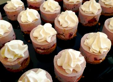 Mini cheesecakes aux fraises