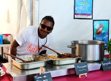 Buffet catering au festival de Thau, 2024