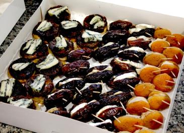 Boîte assortiment bouchées végétales festives